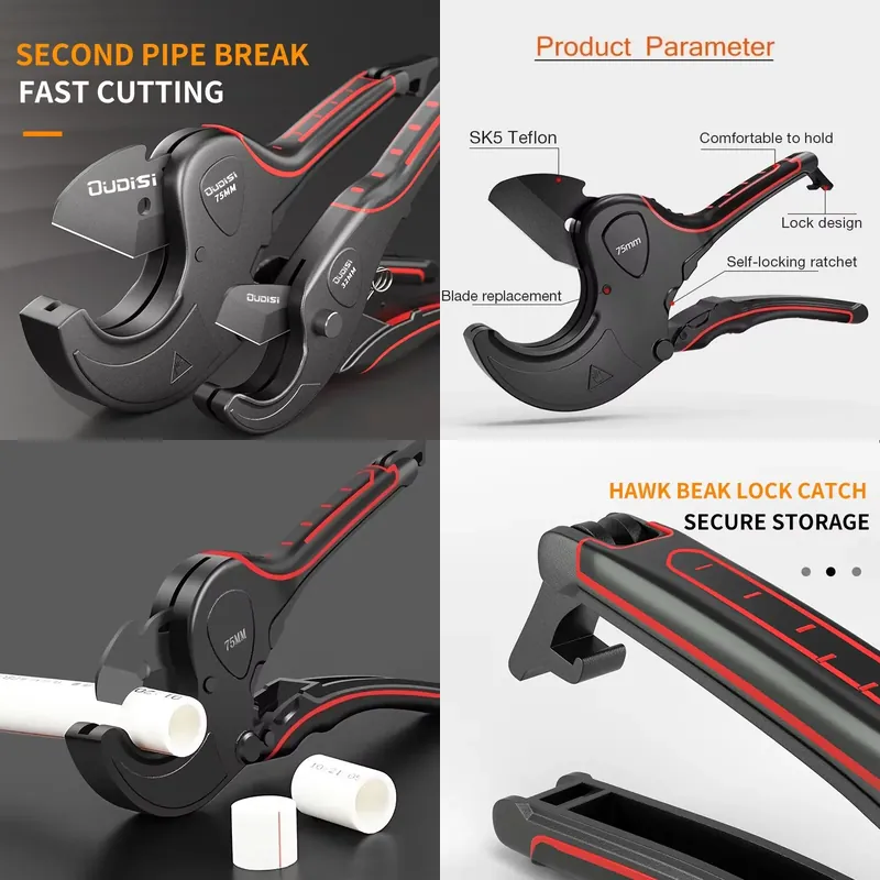 Pipe Cutter Ratchet - Труборез 42-75 мм с корпусом из