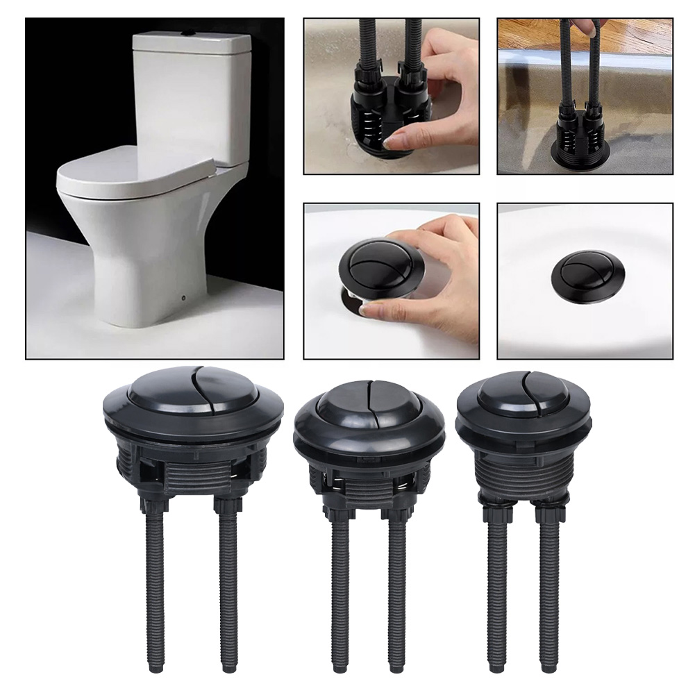 Toilet Fill Valve - Черная кнопка смыва для унитаза, 38