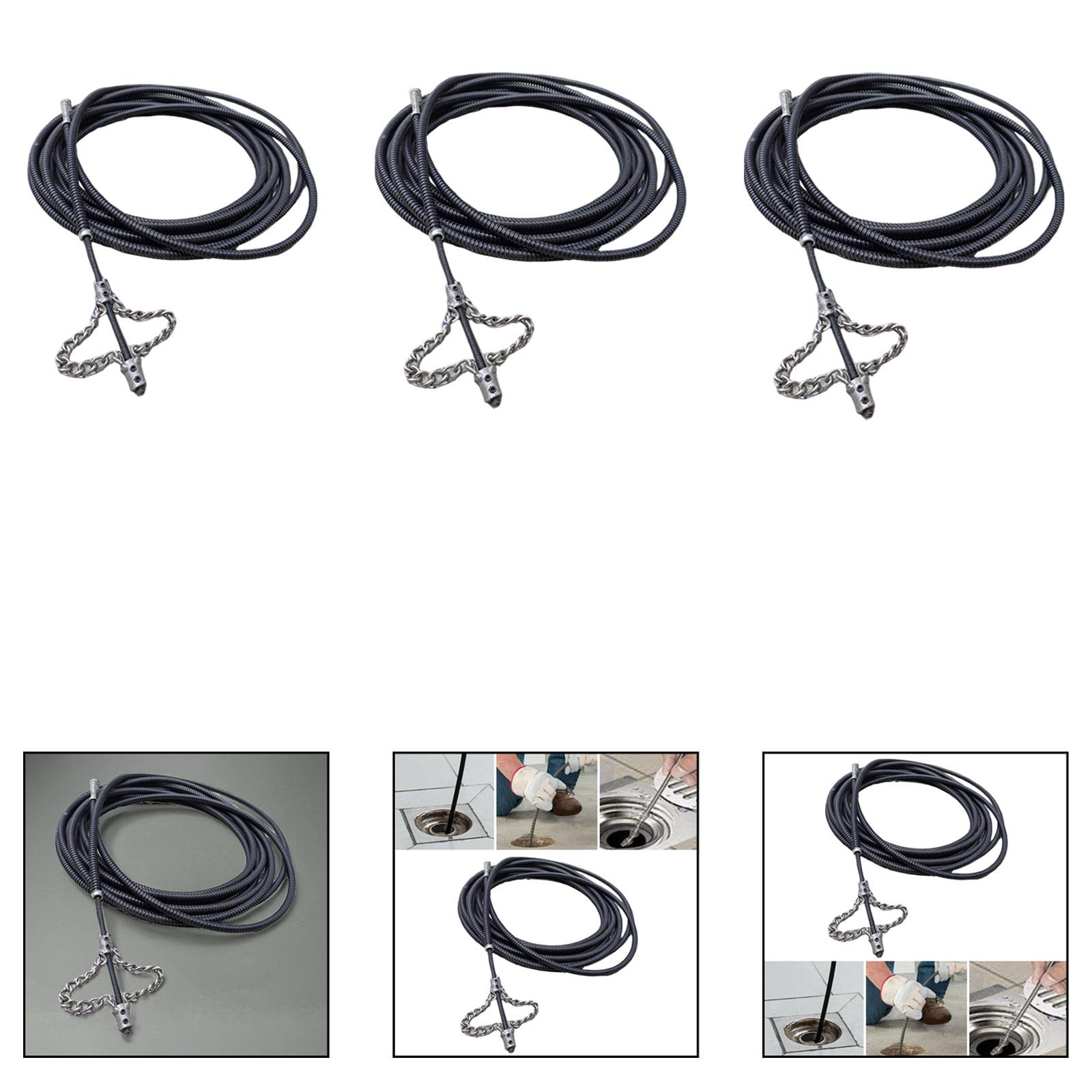 Drain Snake Flexible - Гибкий металлический прочистной инструмент для канализации,