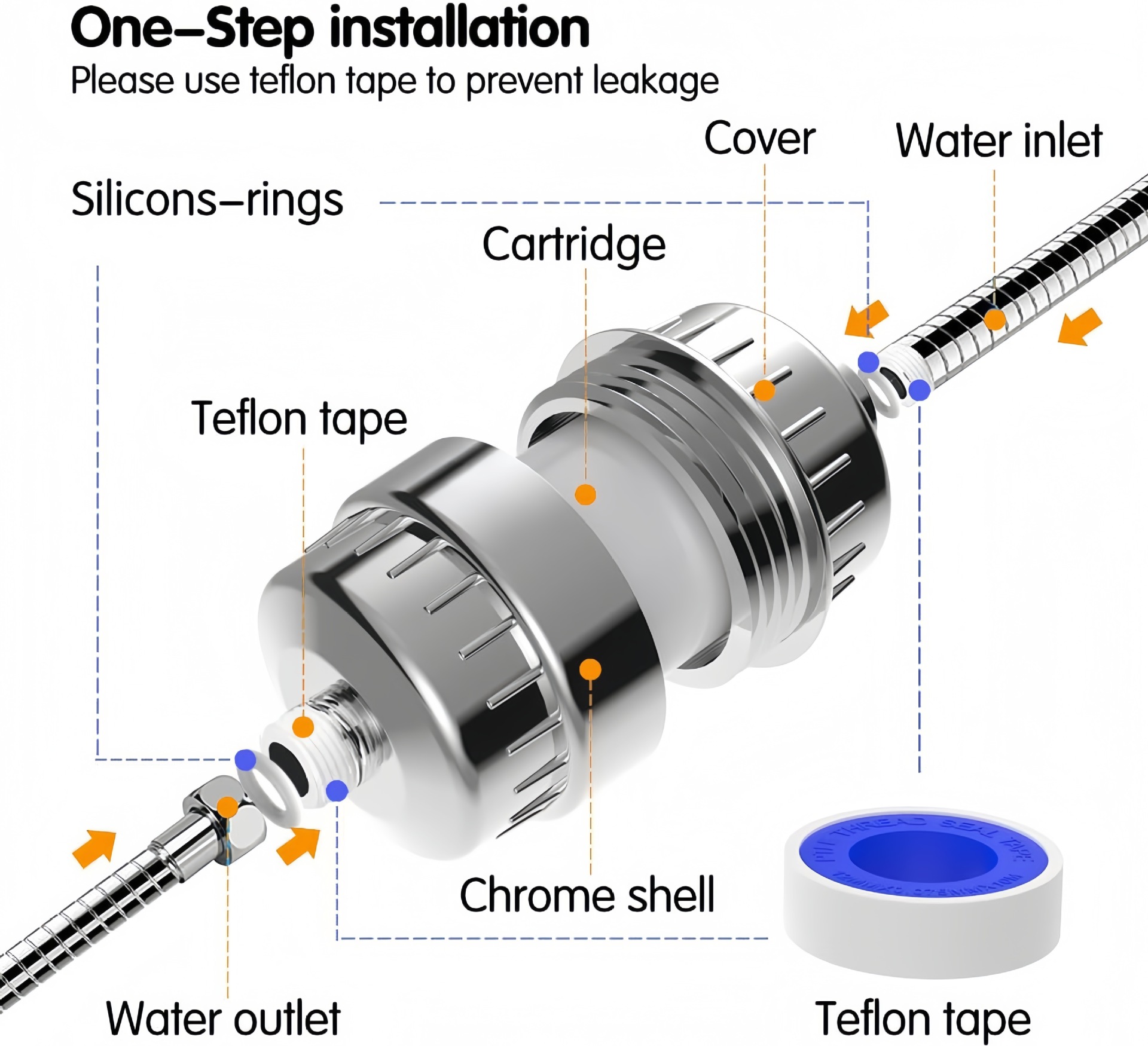 Комплект фильтров для душа с 1 – обзор и цена Shower Valve Cartridge