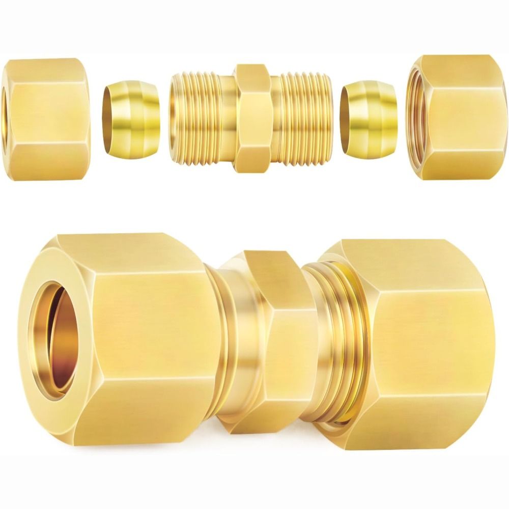 Адаптер латунный, прямой компр – обзор и цена Compression Fitting Brass